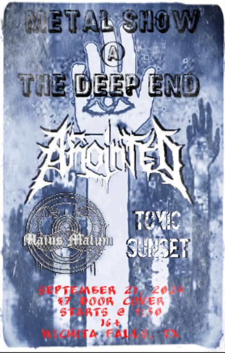 Metal Night featuring Anoited, Mius Malum, and Toxic Sunset and the Drugstore Cowboys 