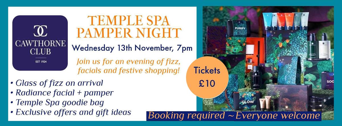 Pamper Night with Temple Spa