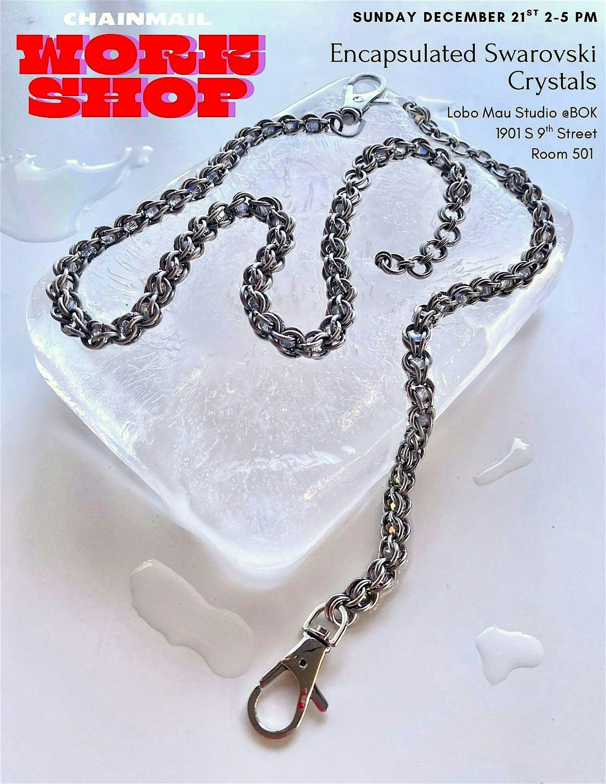 Chainmail Workshop: Encapsulated Swarovski Crystals