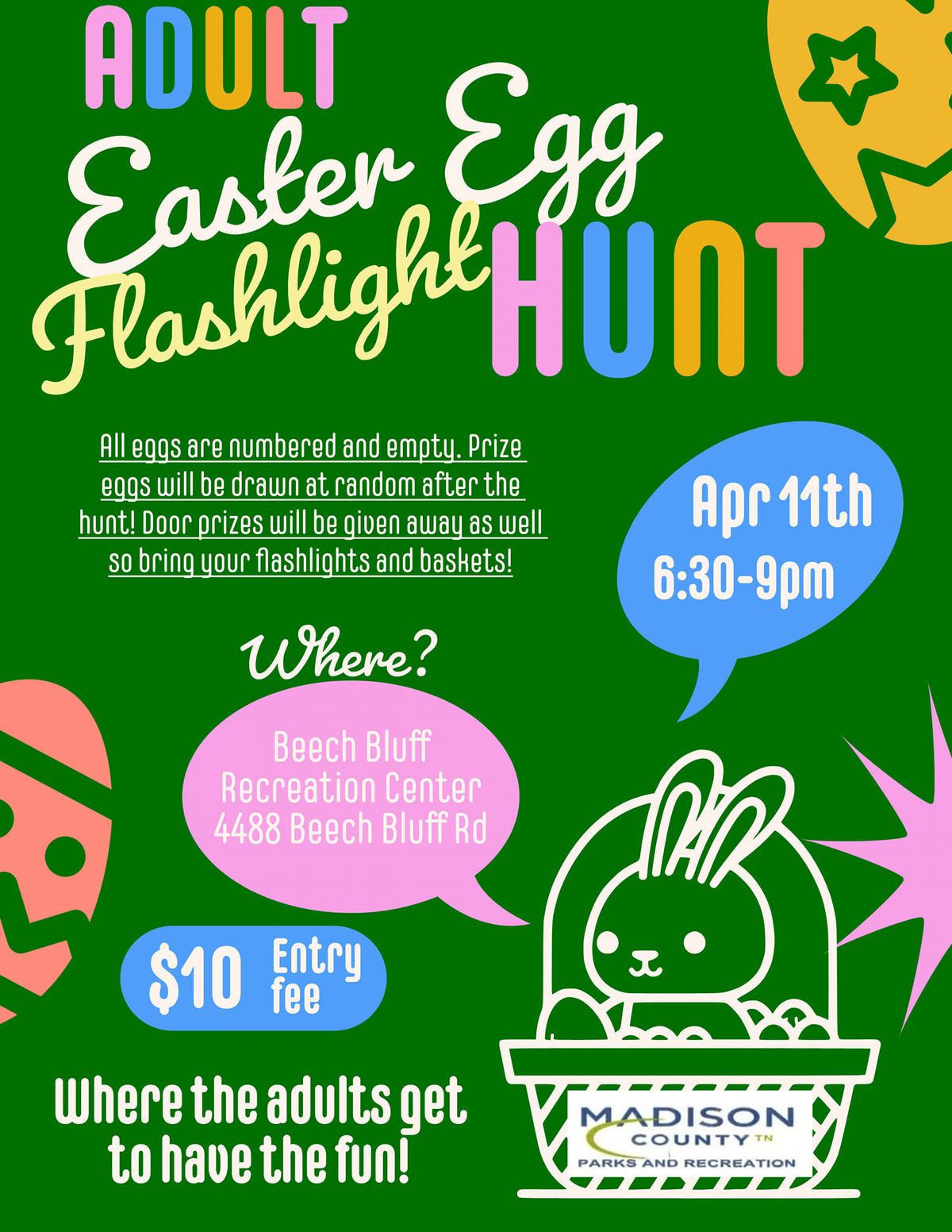 Adult Easter Egg Flashlight Hunt