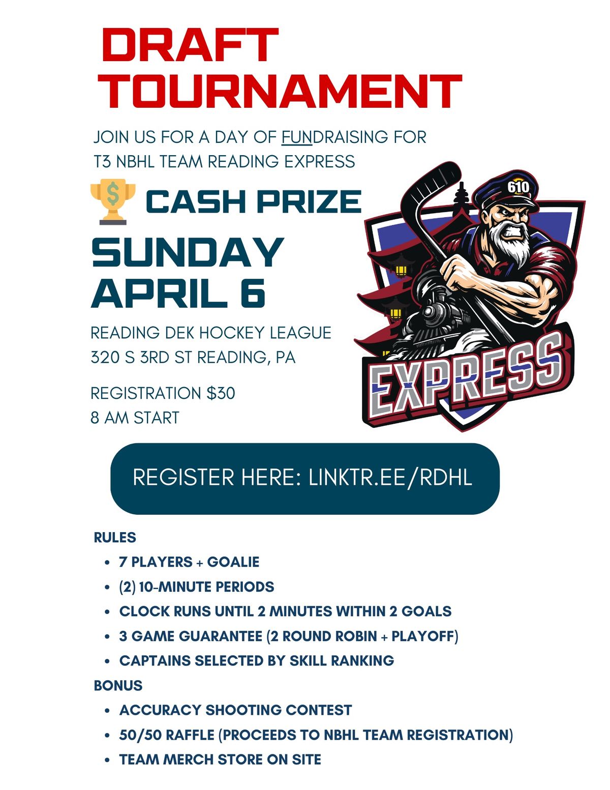 Reading Express FUNdraiser Tournament