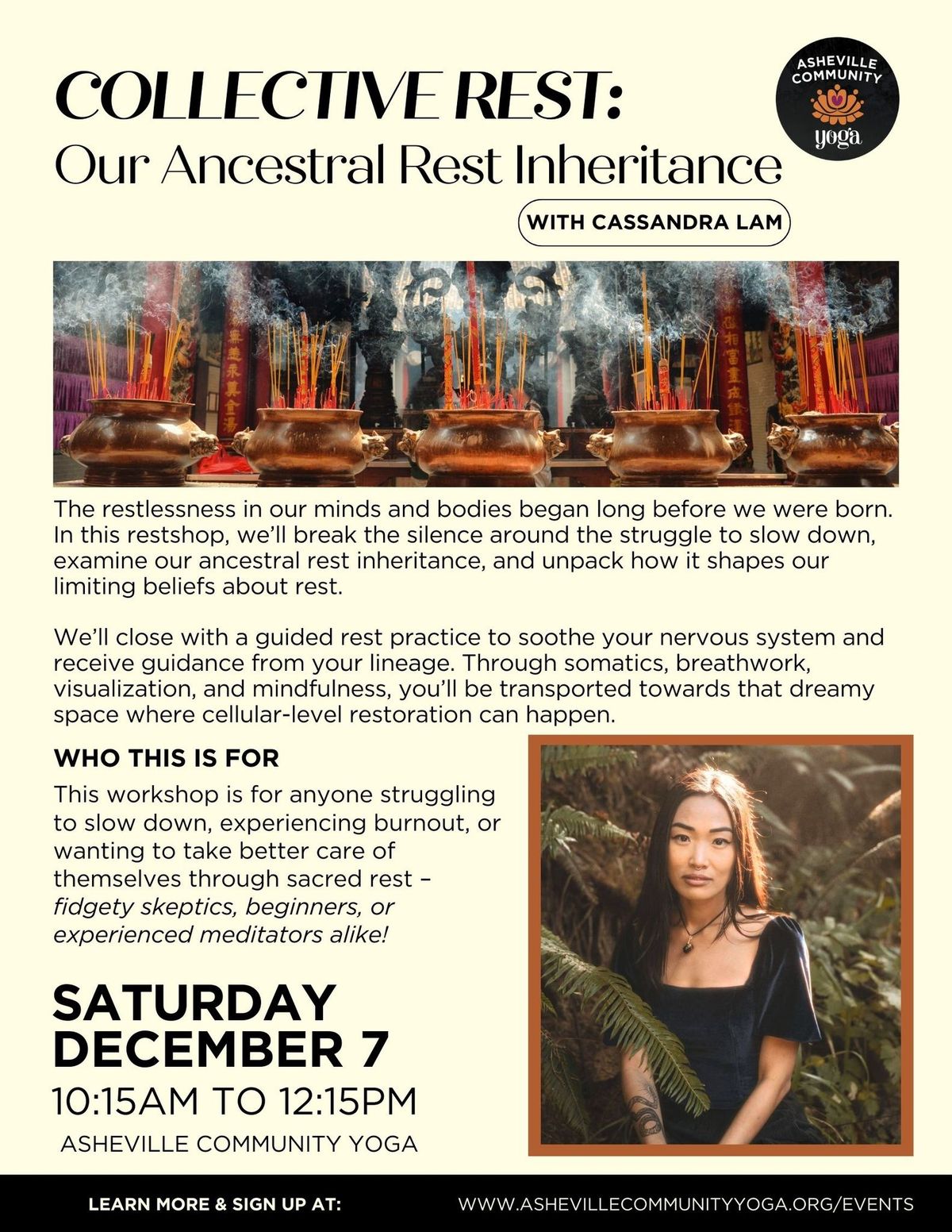 Collective Rest: Our Ancestral Rest Inheritance w\/ Cassandra Lam