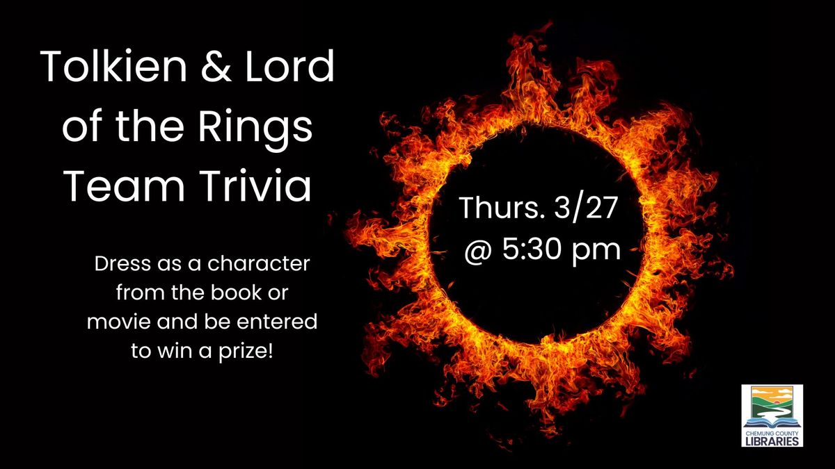 Steele Adult - Tolkien & Lord of the Rings Trivia Night