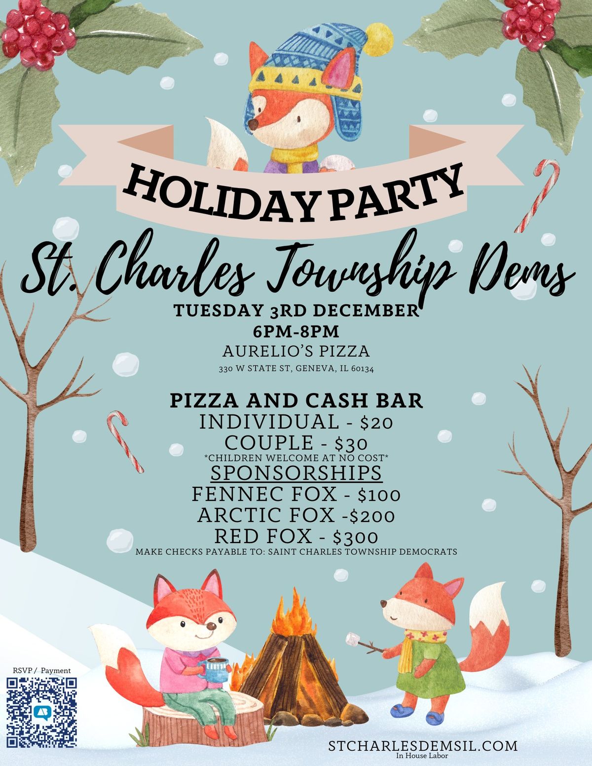 Saint Charles Township Democrats Holiday Fundraiser