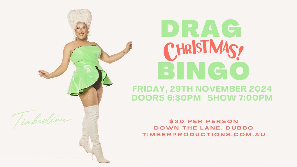 Drag Bingo with Timberlina | 29th Nov | Down the Lane, Dubbo