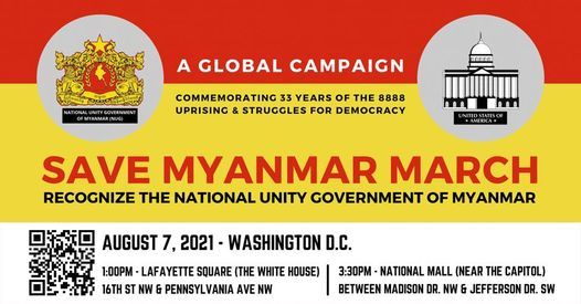 Save Myanmar March: Recognize the National Unity Government of Myanmar (NUG)