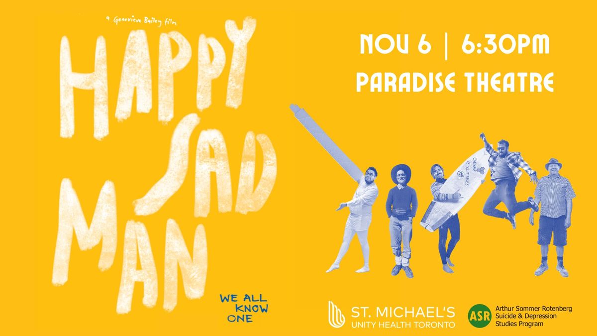 Documentary Screening: HAPPY SAD MAN