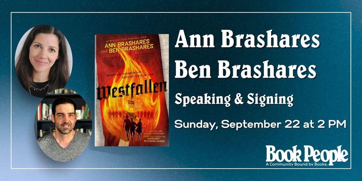 BookPeople Presents: An Evening with Ann Brashares and Ben Brashares