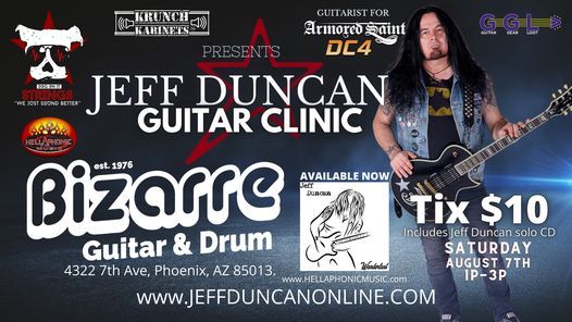 DOI Productions and Krunch Kabinets Presents Jeff Duncan Guitar Clinic