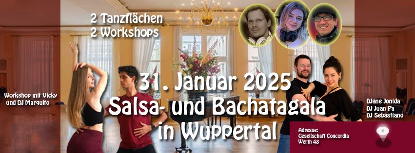 Salsa- & Bachatagala in fantastischen R\u00e4umen in Wuppertal!