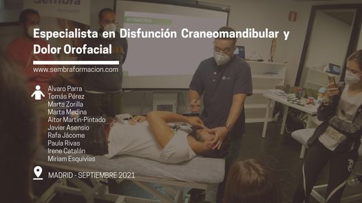 Especialista en Disfunci\u00f3n CraneoMandibular y Dolor Orofacial (Sep, 2021) - Madrid