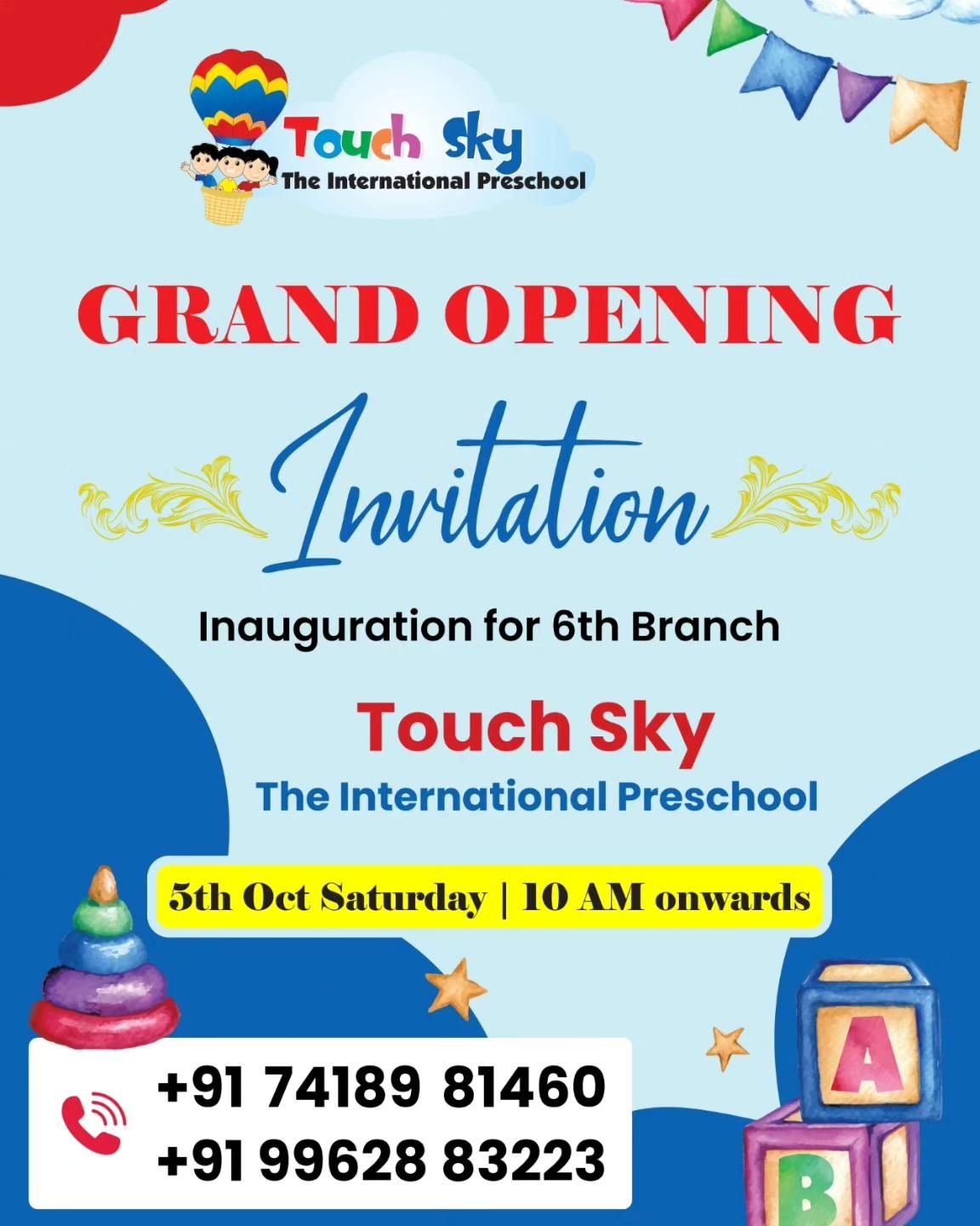 Grand Opening of Touch Sky The International Preschool