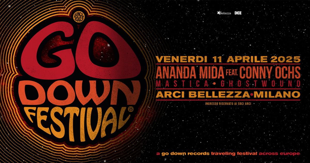 Go Down Festival 2025 | Milano, Arci Bellezza w\/ Ghostwound + Mastica + Ananda Mida feat. Conny Ochs