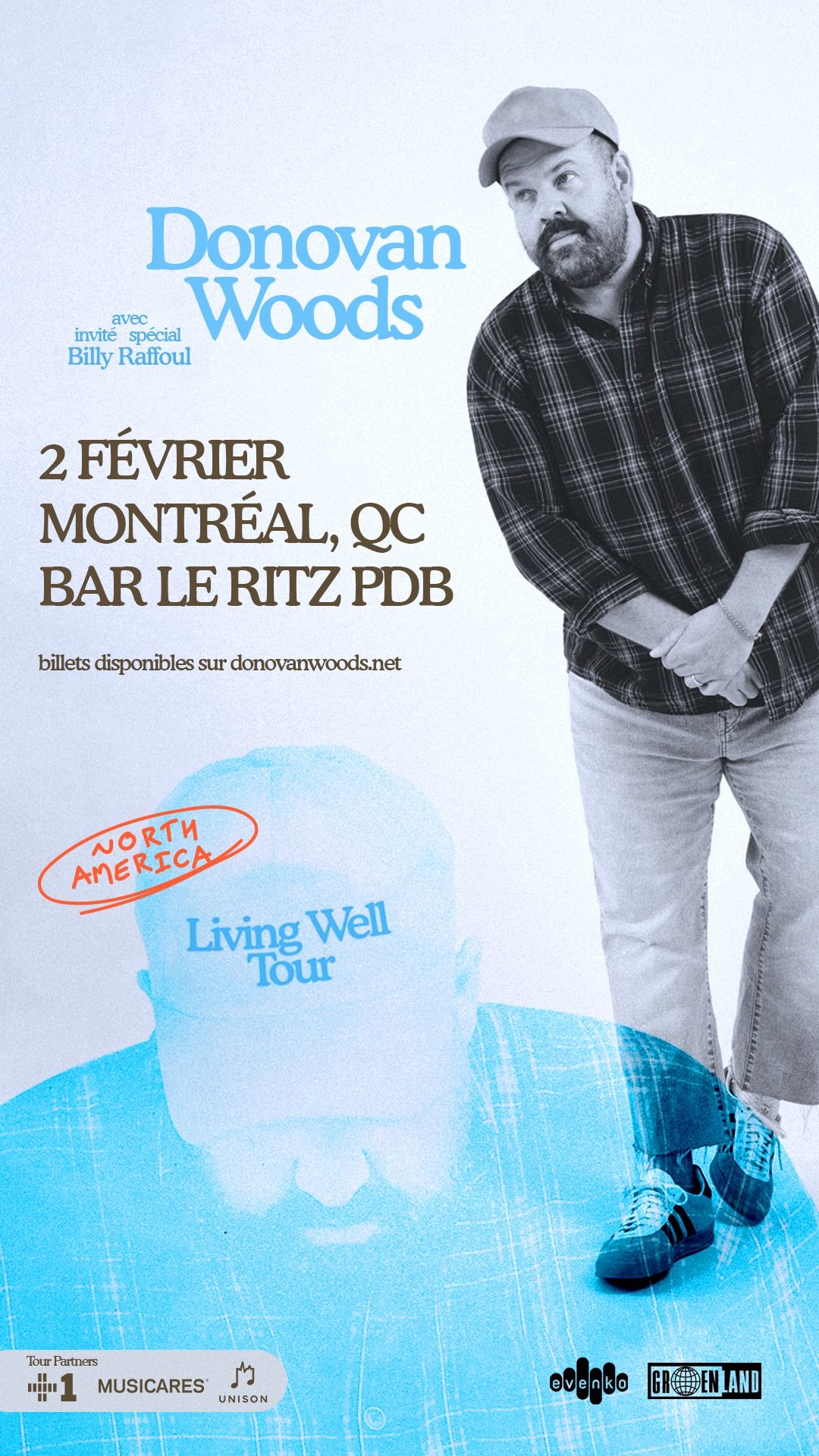 *REPORT\u00c9\/RESCHEDULED* Donovan Woods (& Billy Raffoul) | Bar le Ritz PDB | Montr\u00e9al