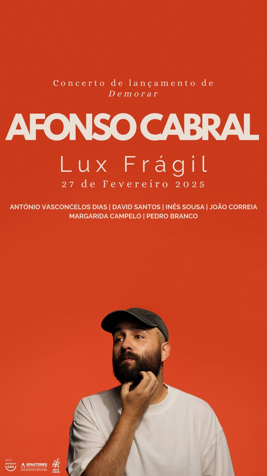 Afonso Cabral @ Lux Fr\u00e1gil | Concerto de apresenta\u00e7\u00e3o de Demorar