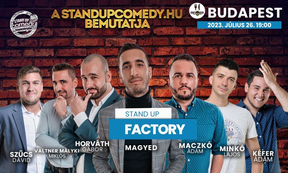Stand Up FACTORY ak\u00e1r vacsor\u00e1val - BUDAPEST