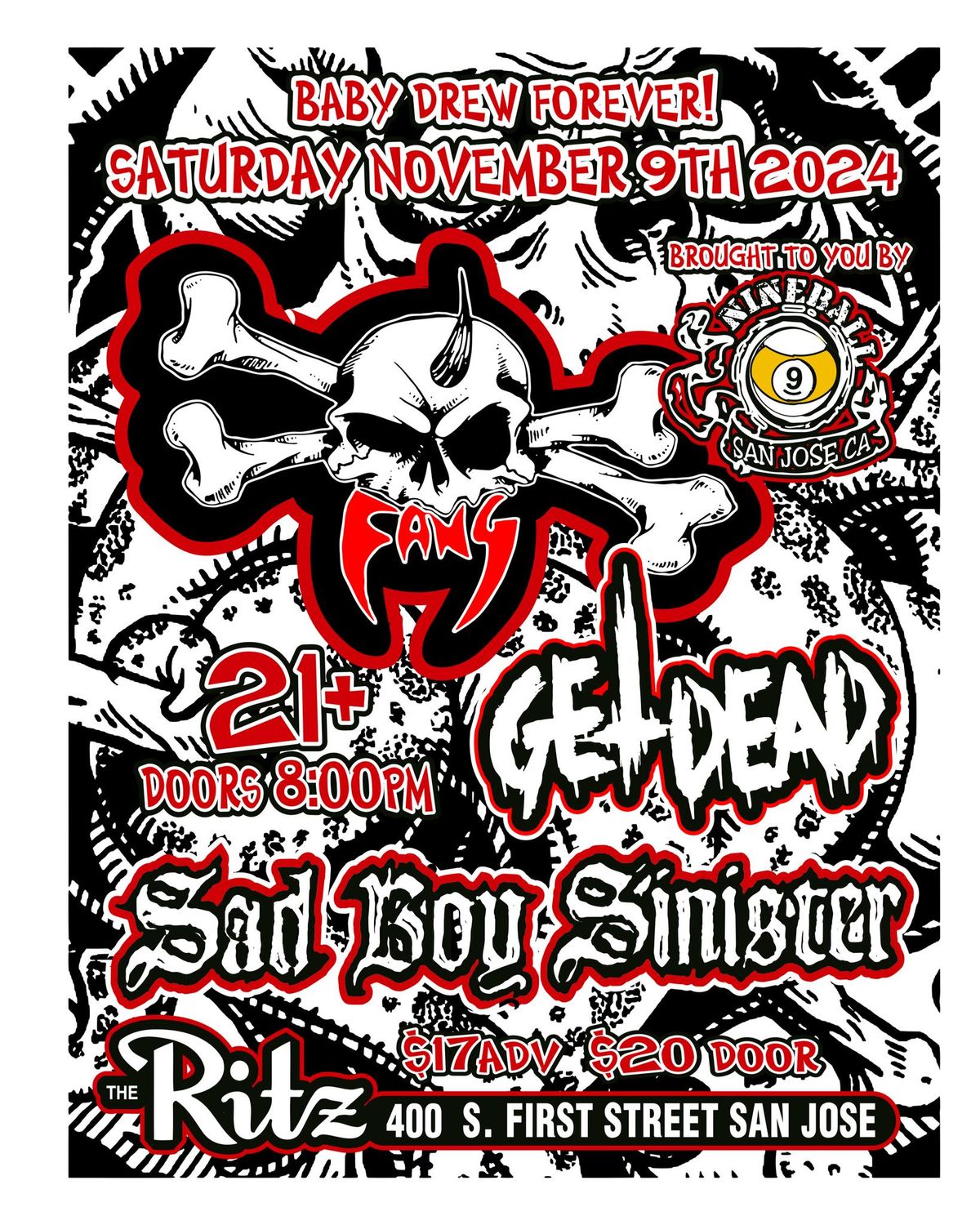 FANG + Get Dead + Sad Boy Sinister - The Ritz