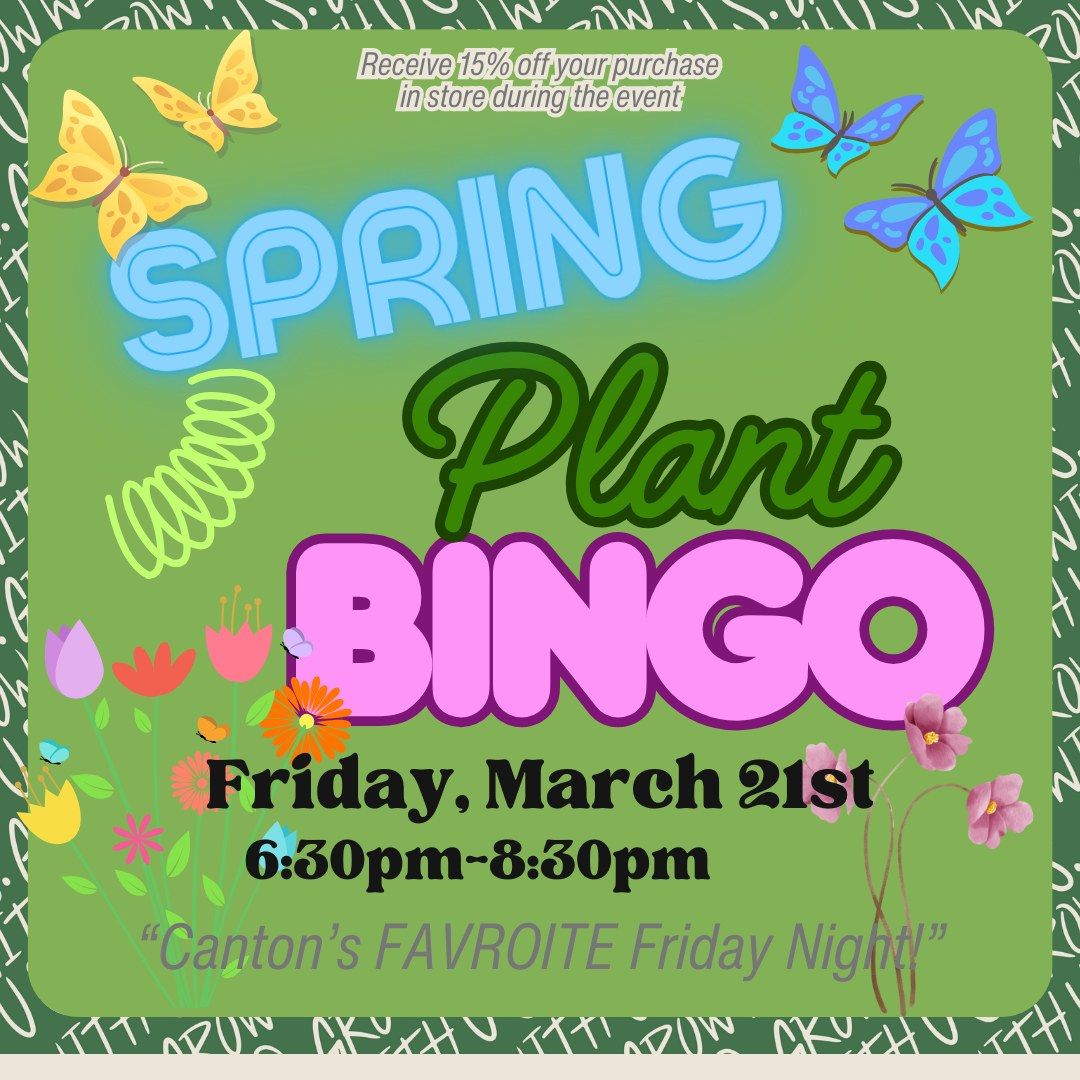 Spring Plant Bingo