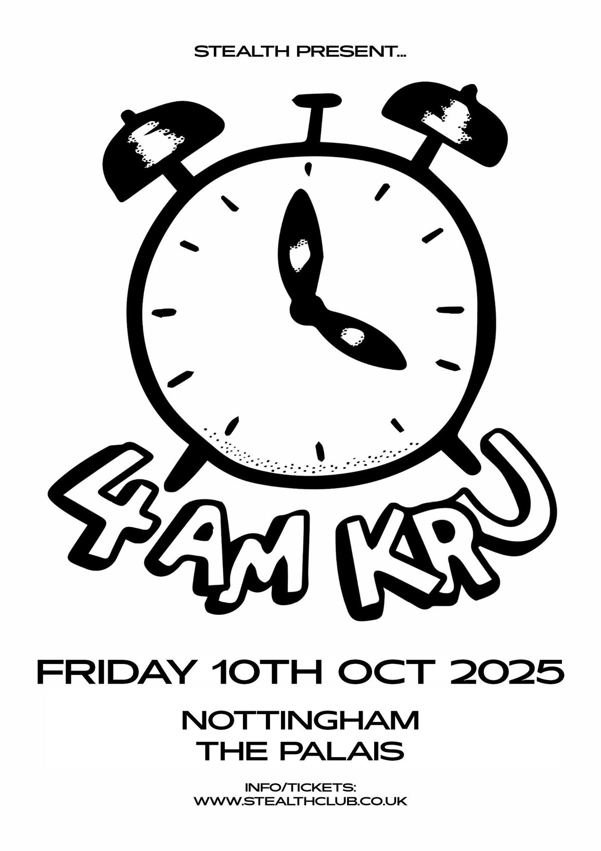 Stealth present: 4am Kru at The Palais.