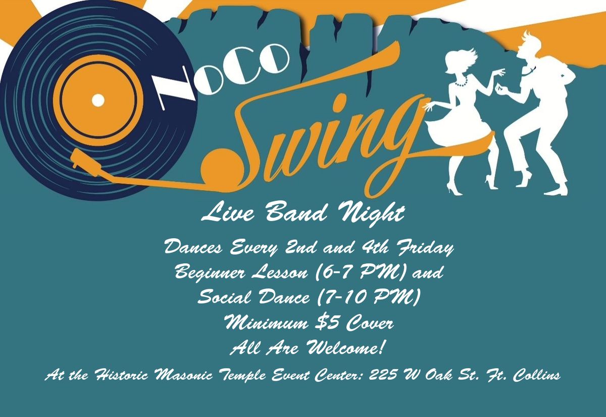 NoCo Swing Dance Live Band Night with Dizzy and A Dame!