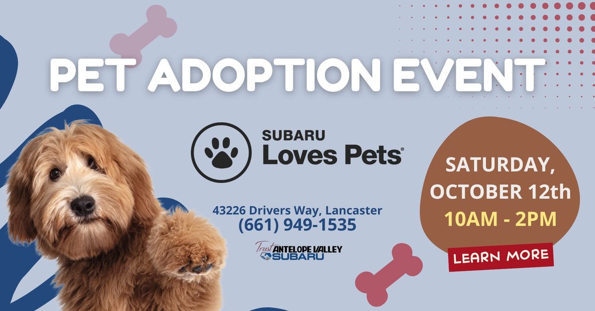 Pet Adoption at Trust Antelope Valley Subaru