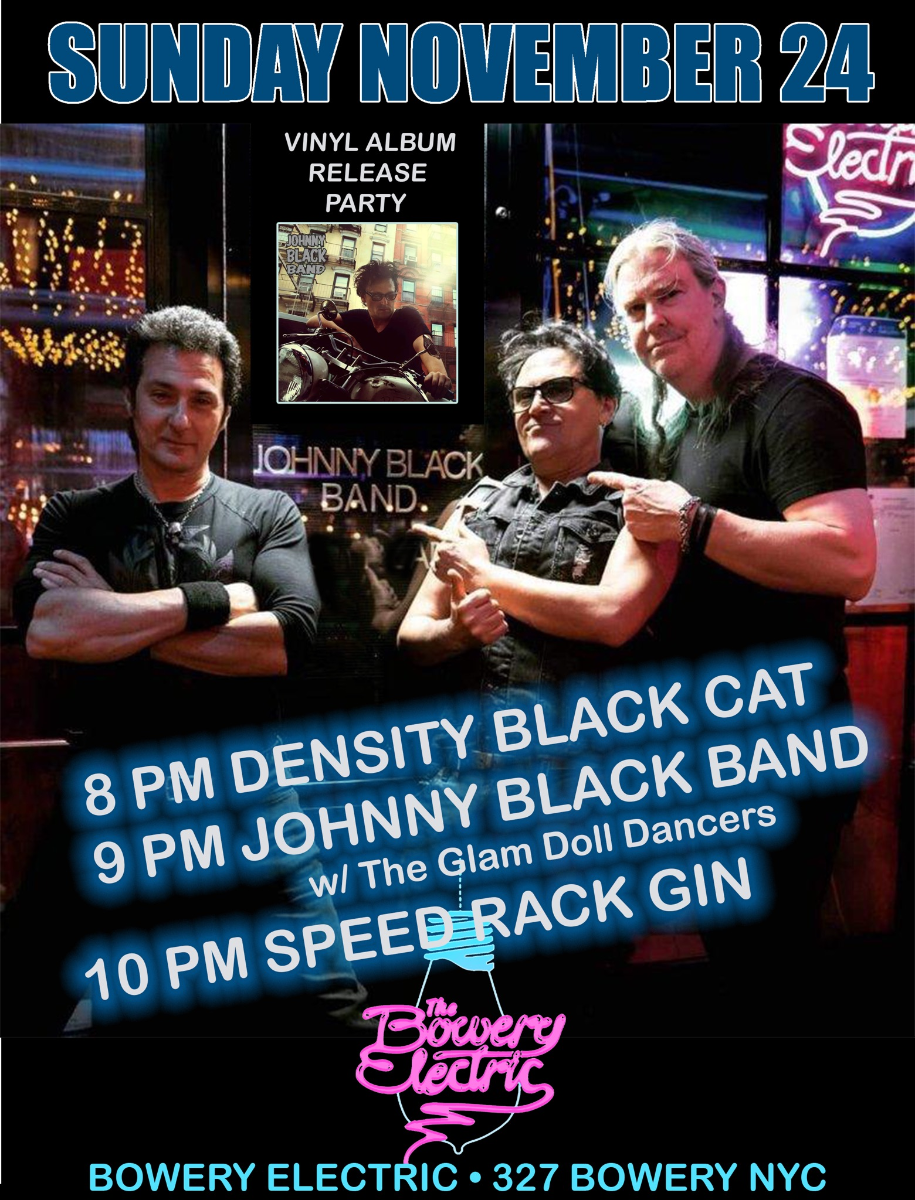 Speed Rack Gin, Johnny Black Band, Density Black Cat