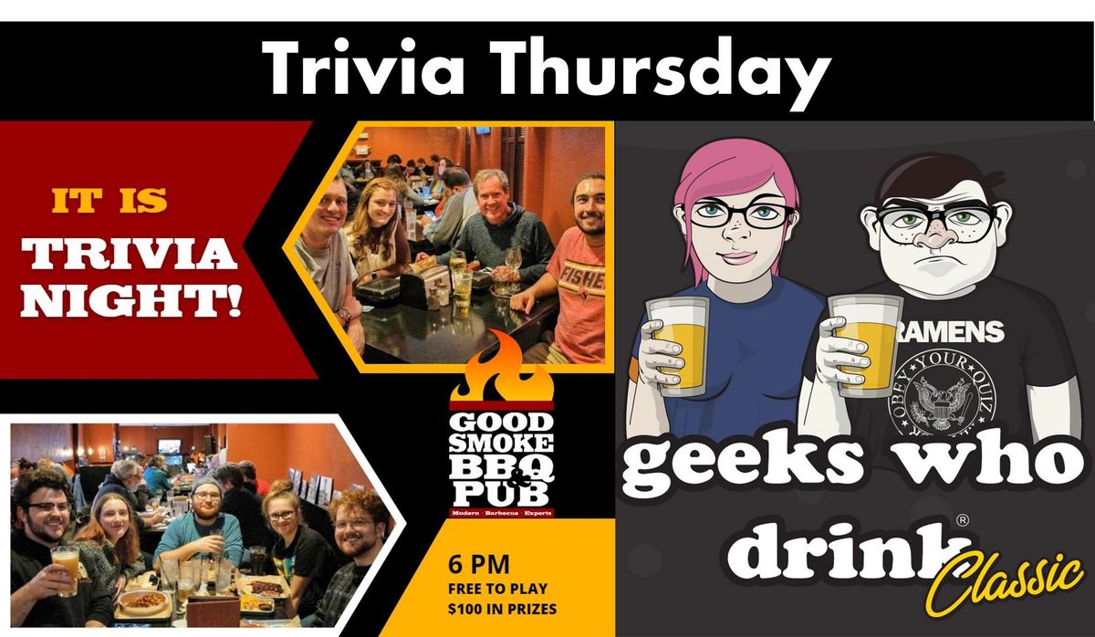 Geeks Who Drinks Trivia