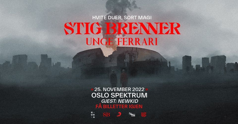 F\u00e5 billetter! Stig Brenner \/\/ Oslo Spektrum \/\/ Pres. av All Things Live Norway