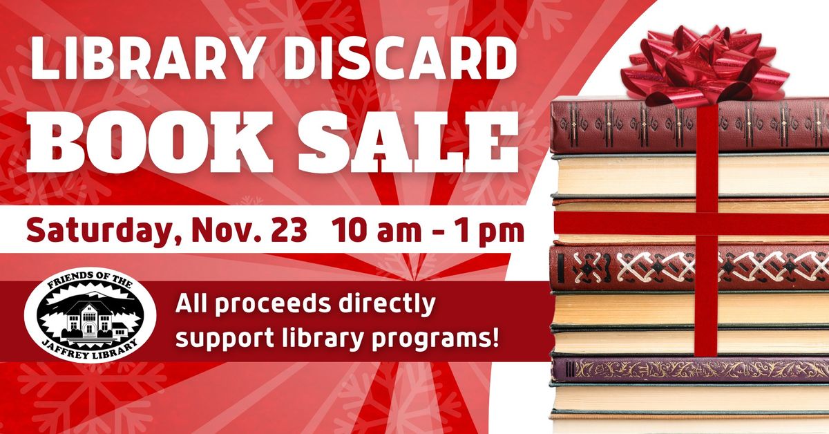 Friends of the Library "Discard" Book Sale