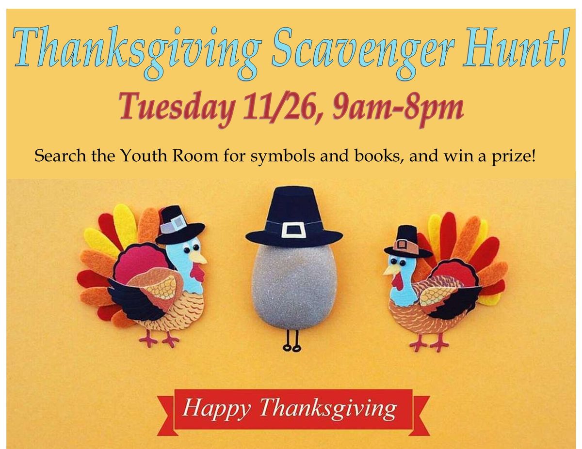 Thanksgiving Scavenger Hunt