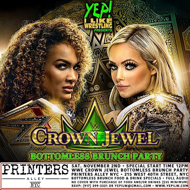 WWE Crown Jewel Bottomless Brunch Viewing Party at Printers Alley NYC