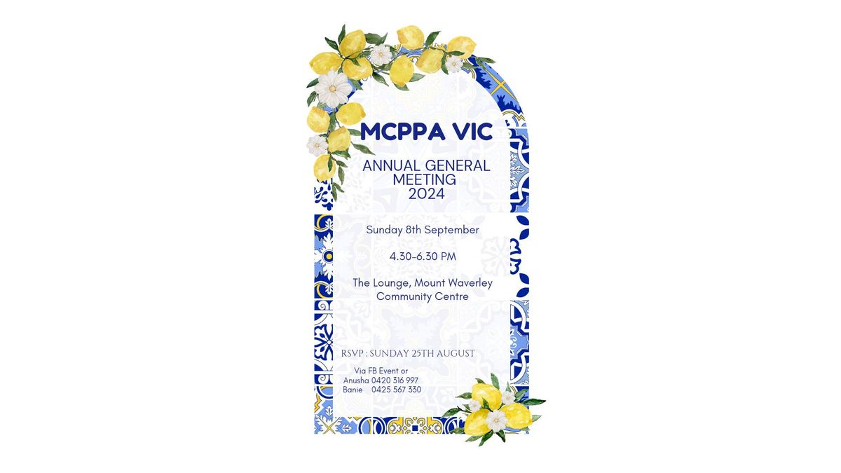 MCPPA VIC Annual General Meeting 2024