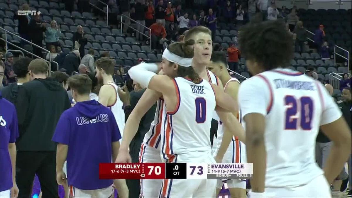 Evansville Purple Aces at Bradley Braves Mens Basketball at Peoria Civic Center - Carver Arena