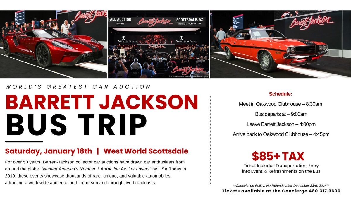 Barrett Jackson Bus Trip