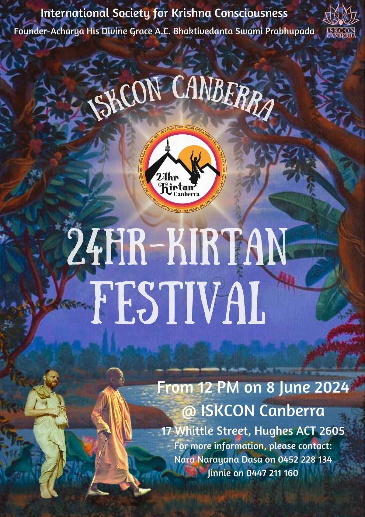 24hr Kirtan Festival 2024 @ ISKCON Canberra 