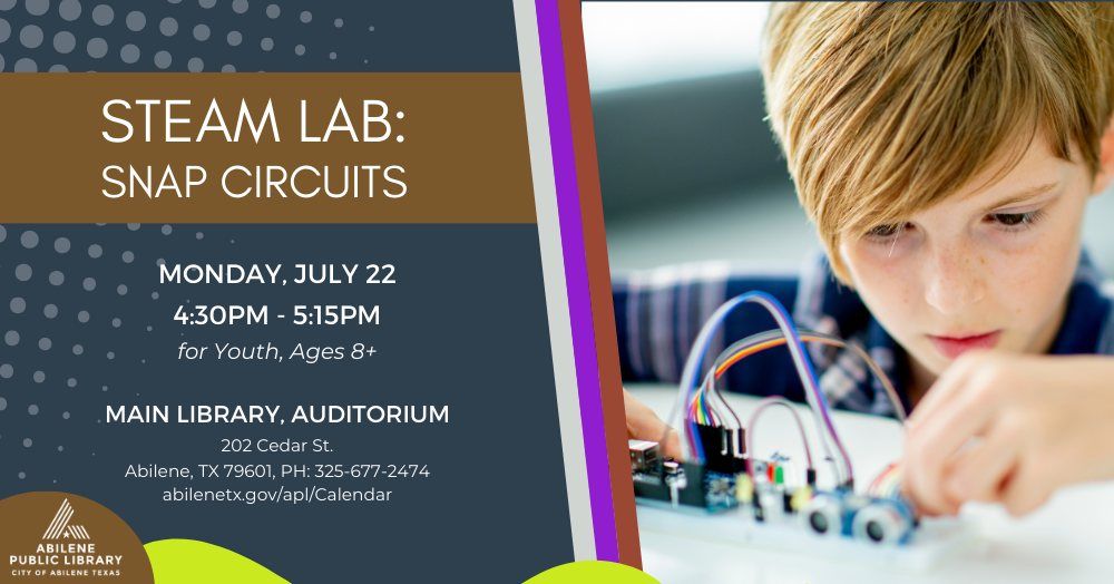 STEAM Lab: Snap Circuits (Main Library)