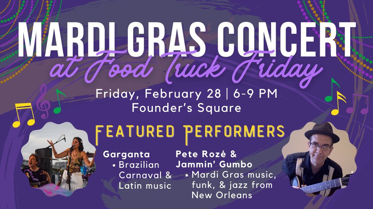 Mardi Gras Concert at Food Truck Friday 