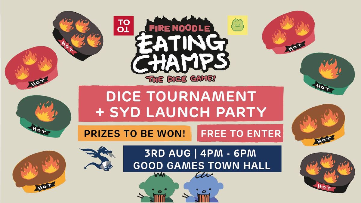 Fire Noodle Eating Champs Tournament + Game Launch!
