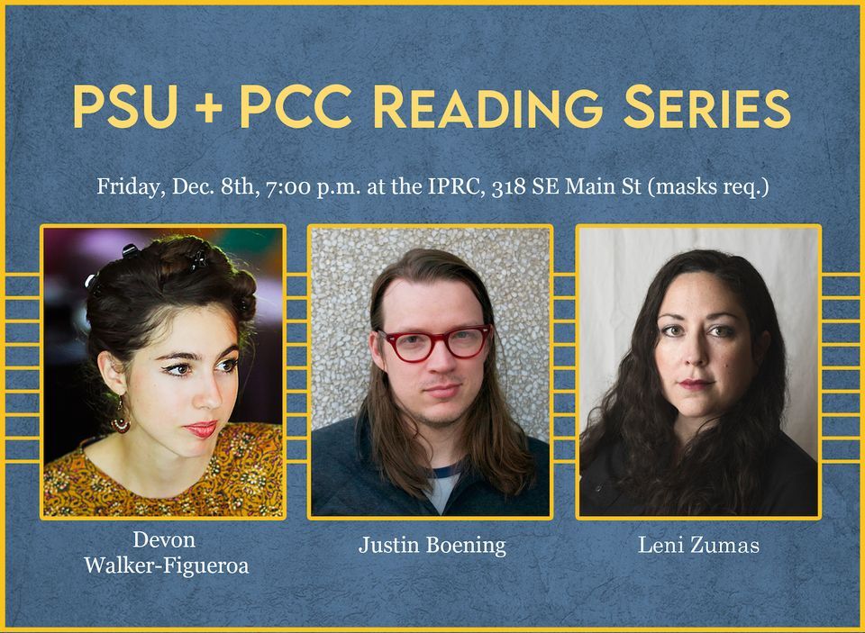 PCC/PSU Reading featuring Justin Boening, Devon Walker-Figueroa, and ...