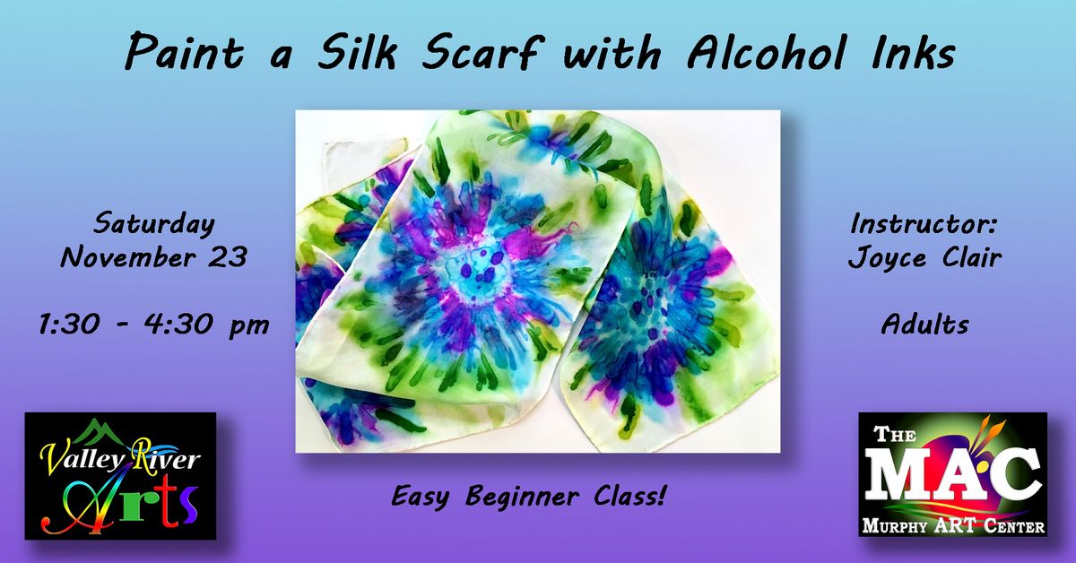 Paint a Silk Scarf with Alcohol Inks