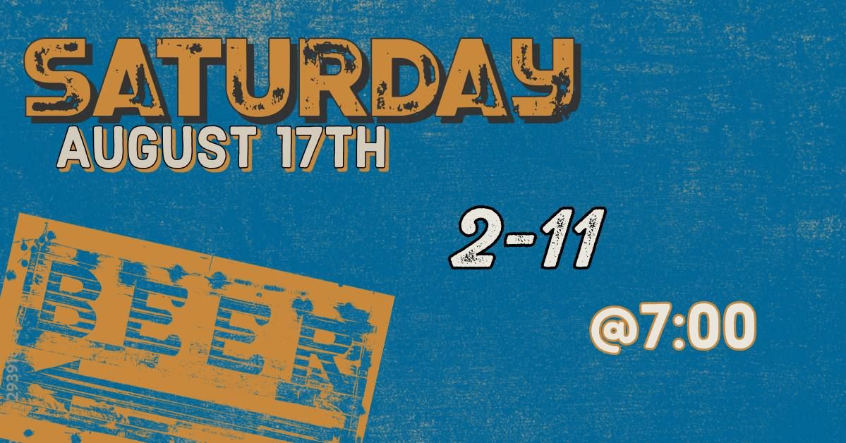 Saturday August 17th at Steam Bell