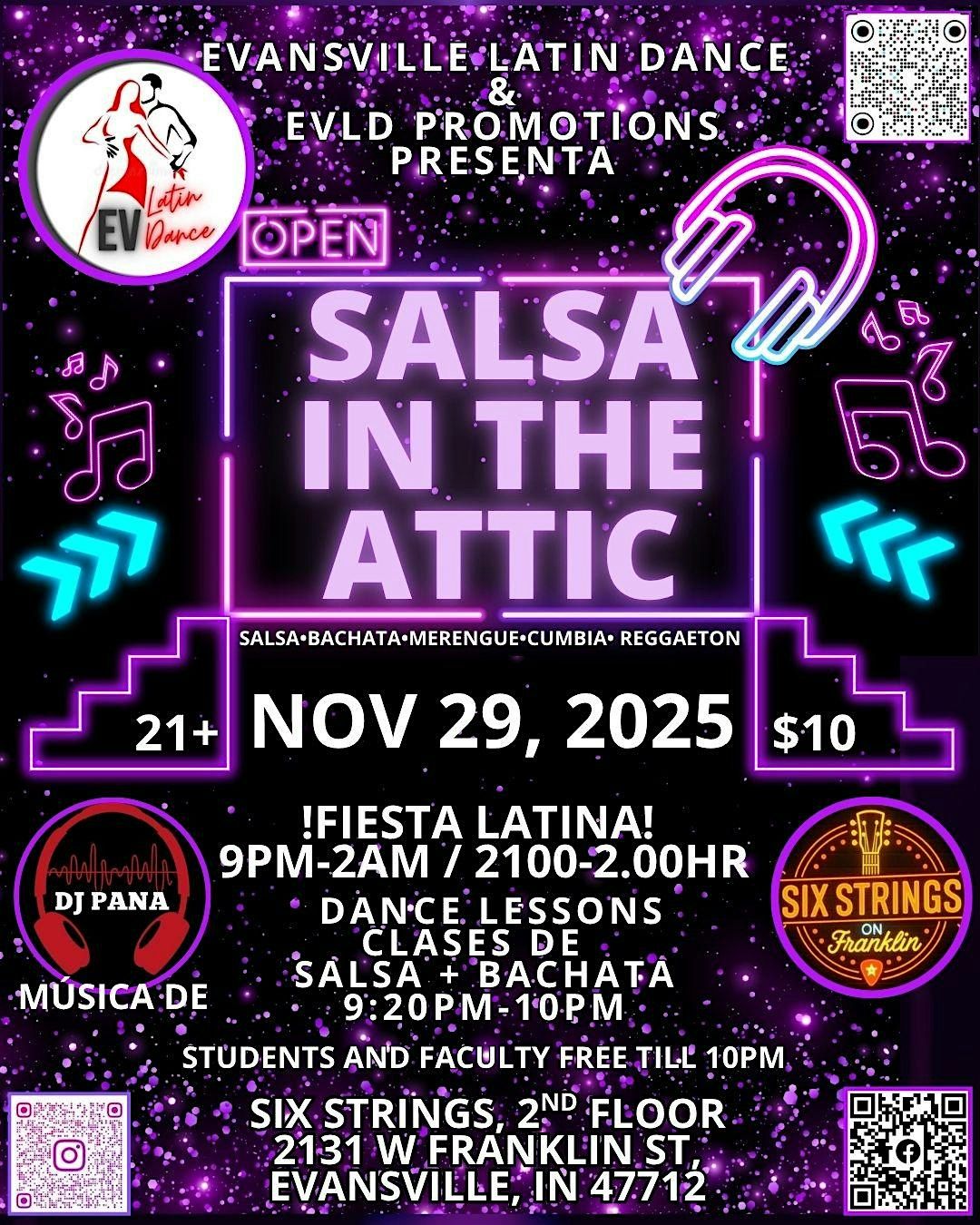 Salsa in The Attic Returns! Fiesta Friendsgiving!
