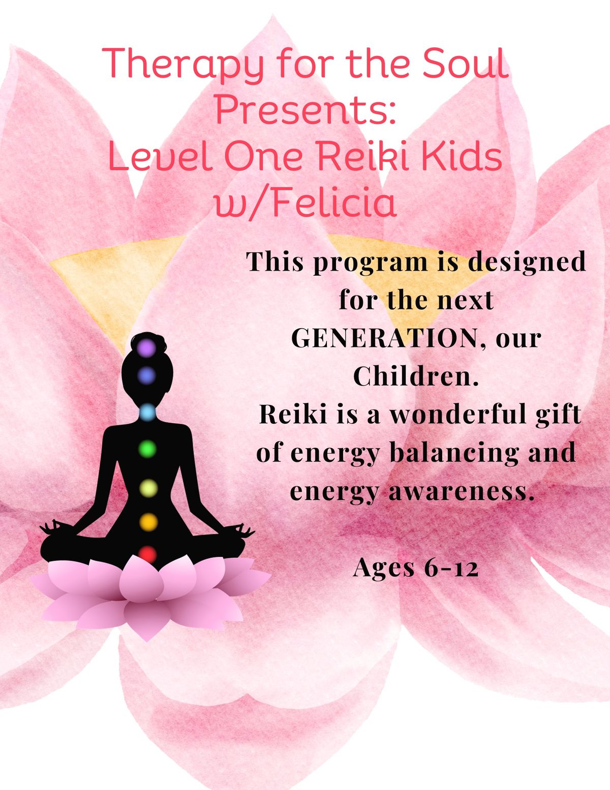 Reiki Kids: Level One w\/Felicia