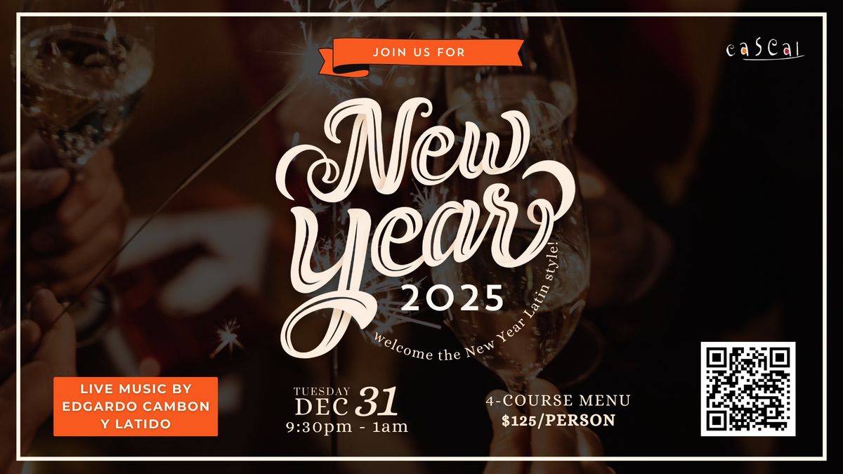 New Year's Eve Party with Live Music at Cascal! \ud83c\udf89\ud83e\udd42