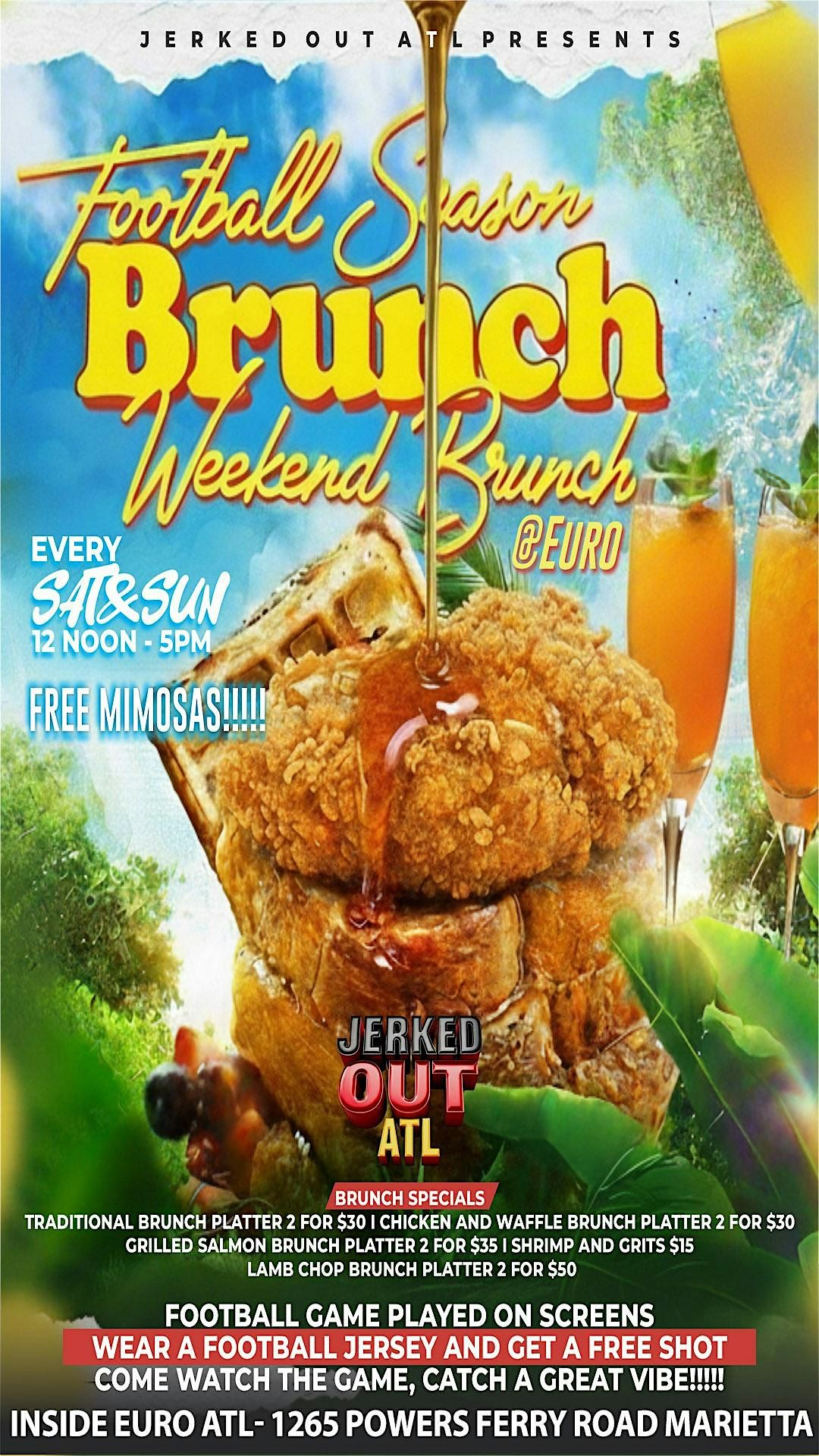 WEEKEND BRUNCH WITH JERKED OUT ATL @ EURO ATL