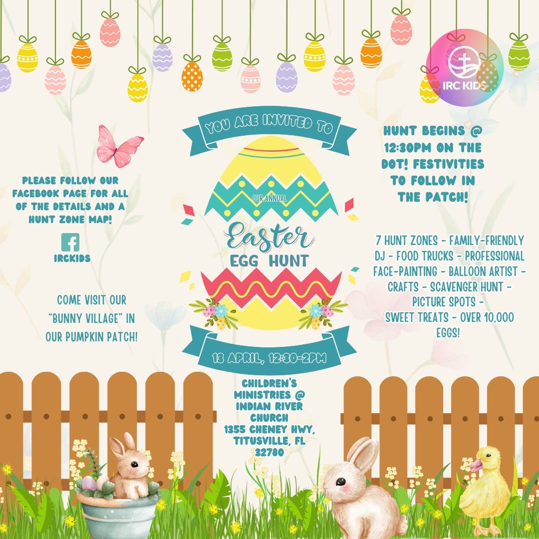 IRC Kids Annual Palm Sunday Easter Egg Hunt Celebration