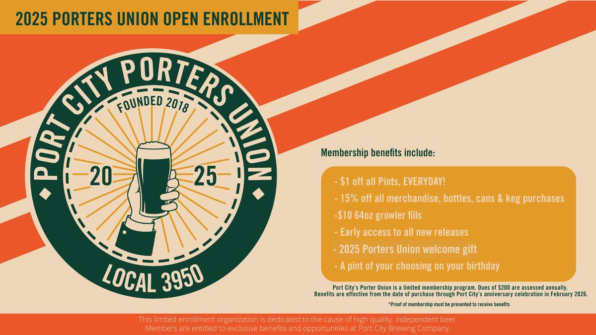 2025 Porters Union Open Enrollment