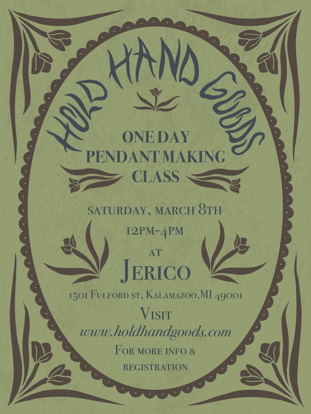 Pendant Making Class with Hold Hand Goods