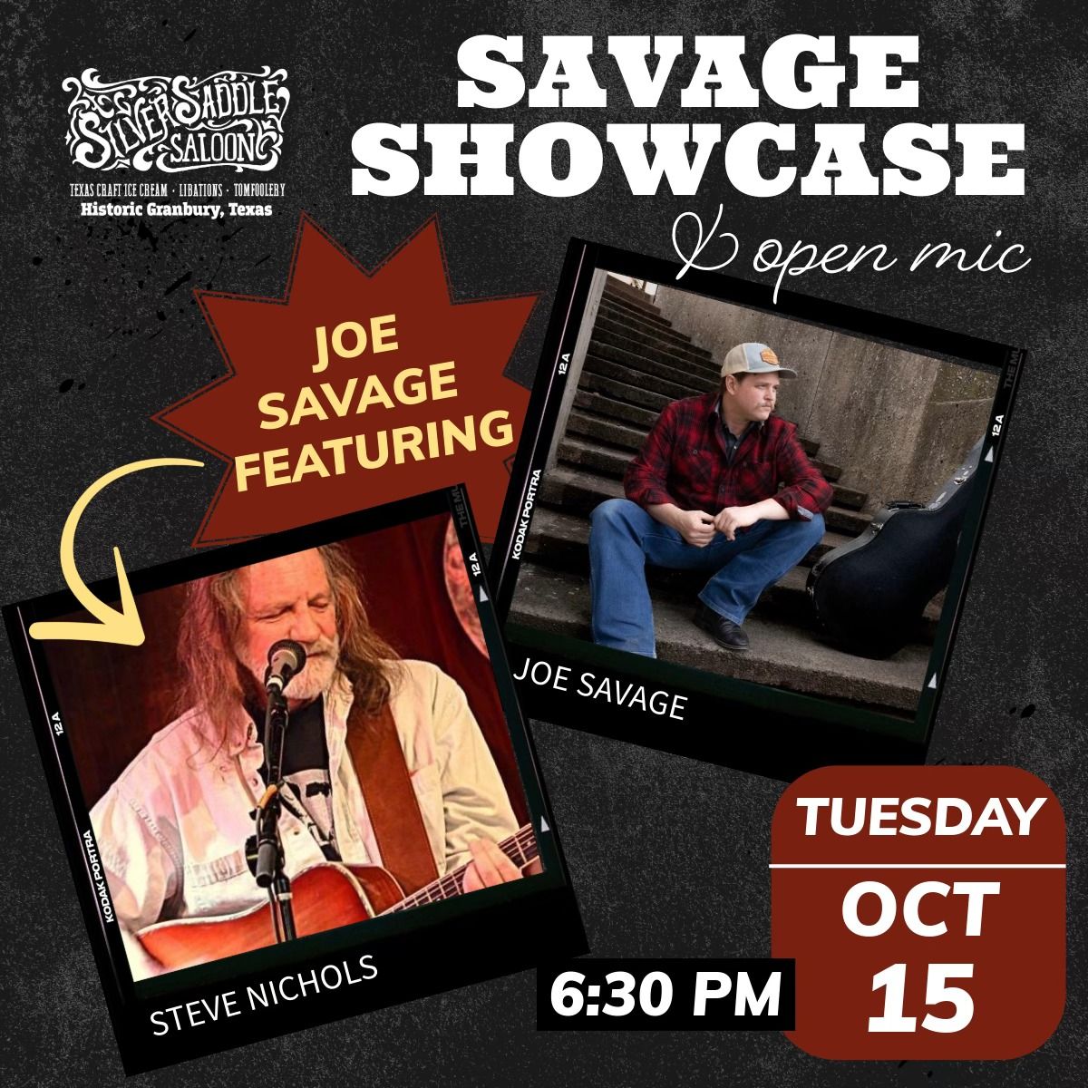 Savage Showcase w\/ Steve Nichols at Silver Saddle Saloon!