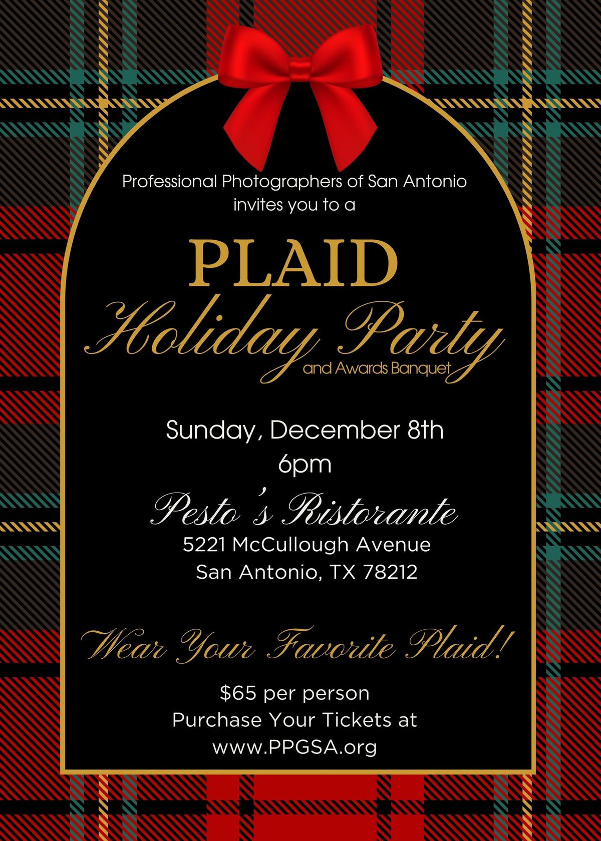 PPSA PLAID Holiday Party and Awards Banquet!